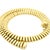 Vintage Italian 14k Gold Tubogas Collar Necklace, Circa 1975 For Sale In Miami - Image 6 of 13