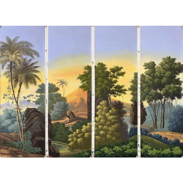 If you love the look of De Gournay wallpaper but not the price, this is for you. The listed price is for 4 panels of 29.5"...