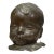 1960s Signed Mid-Century Modern Bronze Infant Bust on Marble Base For Sale