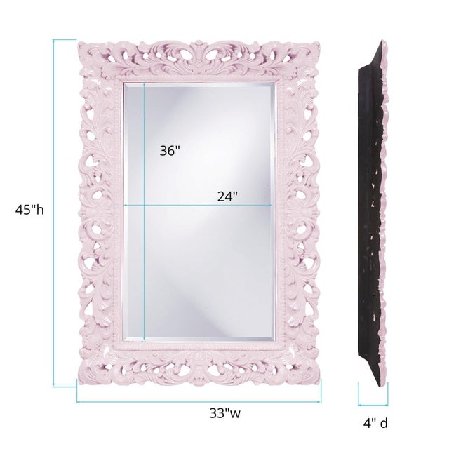 Textile Barcelona Mirror - Glossy Lilac For Sale - Image 7 of 10