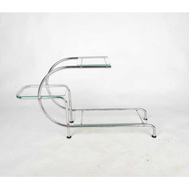 Bauhaus Chrome-Plated Flower Stand by Emile Guyot for Thonet, 1930s For Sale - Image 9 of 9