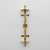 Italian Art Deco Style Murano Glass and Brass Sconces, 2000s, Set of 2 For Sale - Image 10 of 11