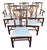 Late 20th Century Set of 6 Henkel Harris Model 102 Mahogany Chippendale Style Dining Room Chairs For Sale