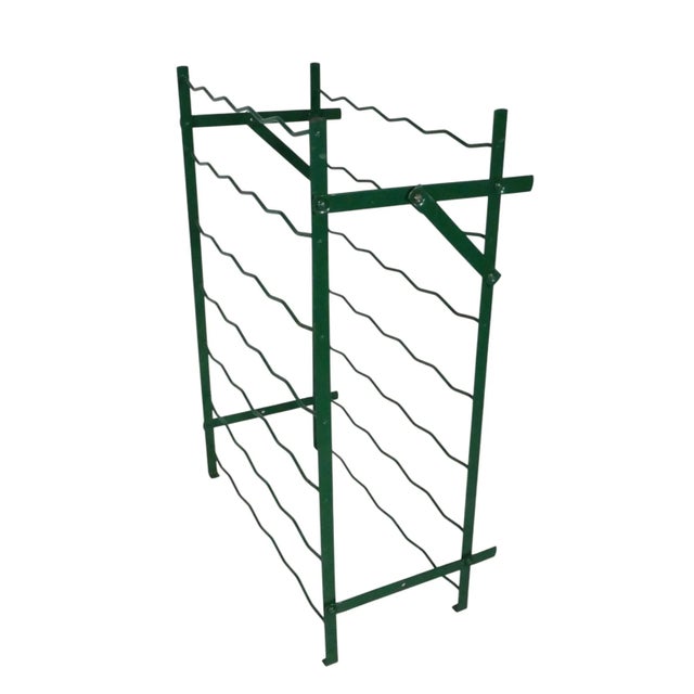 Late 20th Century Freestanding Wire Work 35 Bottle Wine Rack For Sale - Image 4 of 6