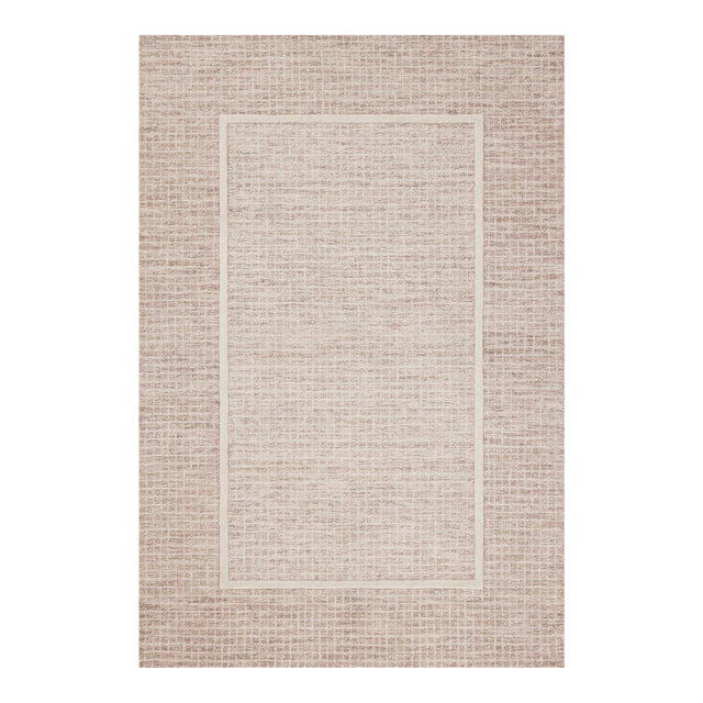 Chris Loves Julia x Loloi Briggs Blush / Ivory 7'-9" x 9'-9" Area Rug For Sale