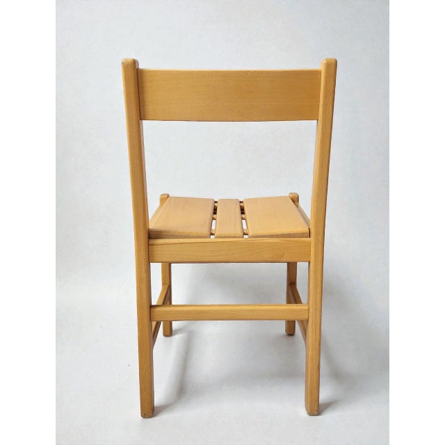 Vintage Chairs in Beechwood, 1980s, Set of 4 For Sale - Image 6 of 9