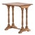 This charming pair of small tables with are simple and versatile. The tops are supported by pairs of turned baluster-form...
