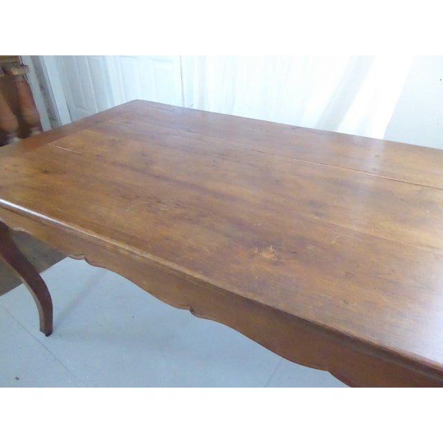 Late 19th Century Antique French Oak Dining Table For Sale - Image 5 of 6