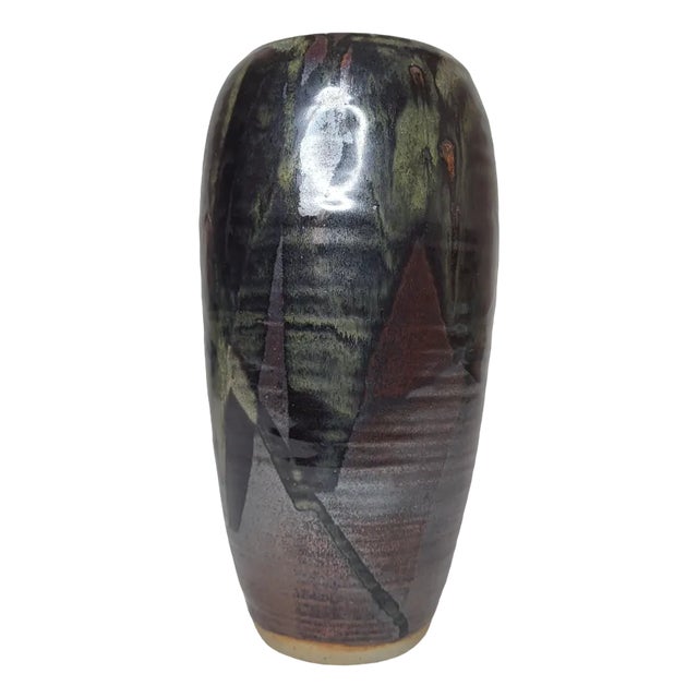 Stoneware Vase by Brigitte Sabatier, 1990s For Sale