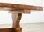 French Provincial Country Oak Trestle Farmhouse Dining Table 7Ft For Sale - Image 9 of 18