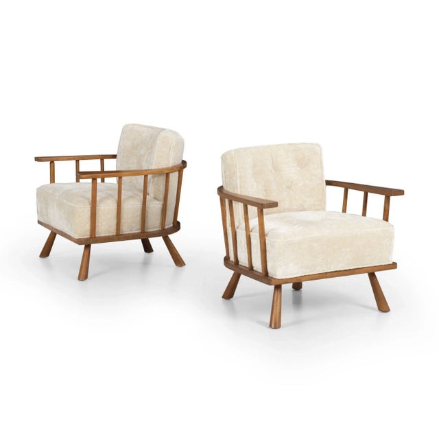 1950s Vintage Robsjohn-Gibbings for Widdicomb Lounge Chairs, Unmarked - a Pair For Sale - Image 12 of 12