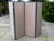 1900 - 1909 19th Century French 4 Panel Screen With Durenberger Check For Sale - Image 5 of 6
