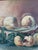 Rustic European Antique Original Still Life Oil Painting, Fruit Kitchen Art For Sale - Image 3 of 14