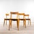 Wood French Cross Base Bentwood Dining Chairs from Luterma, 1950s, Set of 6 For Sale - Image 7 of 9