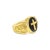 Contemporary Men's Onyx Cross Ring 14k Yellow Gold, Size 11 For Sale - Image 3 of 3