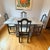 Antique English Oak Draw Leaf Chalk Painted Table and 4 Chairs For Sale In Washington DC - Image 6 of 12