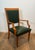 1940s Pair of oak and leather armchairs by De Coene Frères For Sale - Image 4 of 12