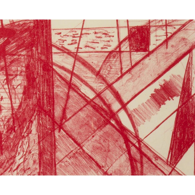 A 1983 abstract lithograph print by American artist Pat Steir (1938-2026). Published by Landfall Press, this piece...