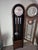 Vintage 1930s Antique Oak Chiming Longcase Barometer Clock For Sale - Image 4 of 8