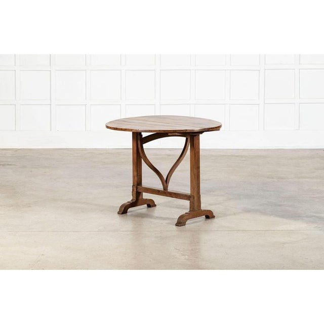 Large 19th Century French Fruitwood Vendange Table, 1860s For Sale - Image 9 of 16