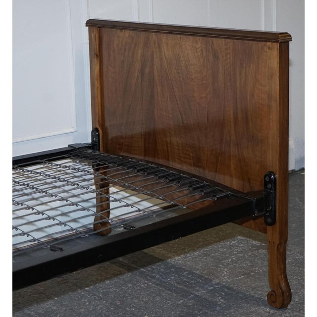 Art Deco Burr Walnut Single Bed For Sale - Image 14 of 18