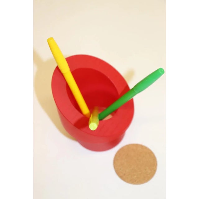 Late 20th Century Mid-Century Modern Murano Glass Pencil Holder For Sale - Image 5 of 10