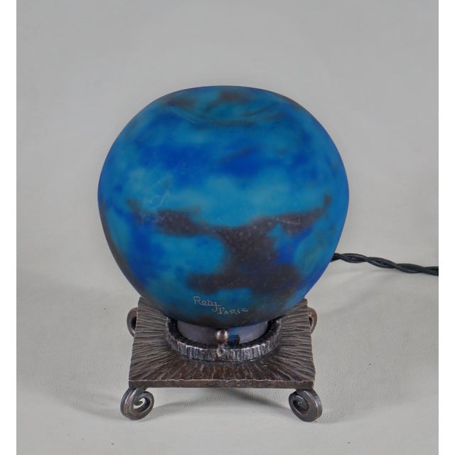 ROBJ French Art Deco Night Lamp Incense Burner by Robj 1920s France For Sale - Image 4 of 10