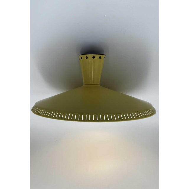 Yellow Philips Nb 92-Nb 93 E/00 Ceiling Lamp by Louis Kalff for Philips For Sale - Image 8 of 8