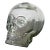 Clear Glass Sculptural Skull Vase For Sale