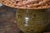 Wood French Olive Green Glazed Studio Pottery Table Lamp with Rattan Shade, 1960s For Sale - Image 7 of 12