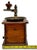Beautifully & Completely Hand Made Antique Mahogany & Brass Coffee Grinder - Circa Early 19th Century For Sale - Image 18 of 18
