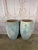 A breathtaking and highly coveted pair of monumental barrel-form planters in the manner of Atelier Vierkant, exhibiting...
