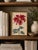 Paper Asian Floral Giclee, Vintage Japanese Red Botanical Art Print, 8" X 12" For Sale - Image 7 of 8