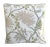Custom-tailored pillow in Cowtan & Tout's Fontages botanical floral linen pillow depicting a striking botanical floral...