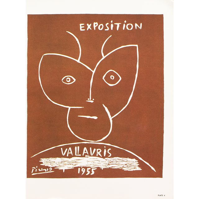 1957 After Pablo Picasso 1957 After Pablo Picasso "Exhibition, Vallauris 1955" Full-Color Poster For Sale