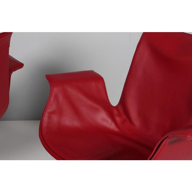 Red FK 86 Lounge Chair by Preben Fabricius & Jørgen Kastholm For Sale - Image 8 of 9