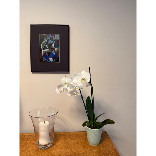Metal Michael Guinn Framed Abstract Painting For Sale - Image 7 of 7