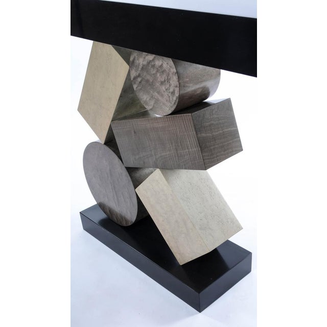 Not Yet Made - Made To Order Grey and Black Stack Console by Aymeric Lefort For Sale - Image 5 of 18
