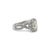 18k White Gold Gia 1.01ct Cushion Cut Diamond Crossover Shank Engagement Ring For Sale - Image 4 of 12