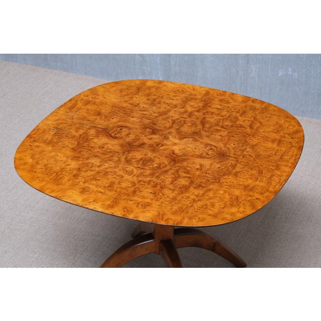 Coffee Table in Burl Wood by Bertil Söderberg for Svensk Hemslöjd, Sweden, 1930s For Sale - Image 6 of 15