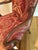 Hickory Silk Damask Brocade Carved Wood Accent Chair For Sale In Philadelphia - Image 6 of 9