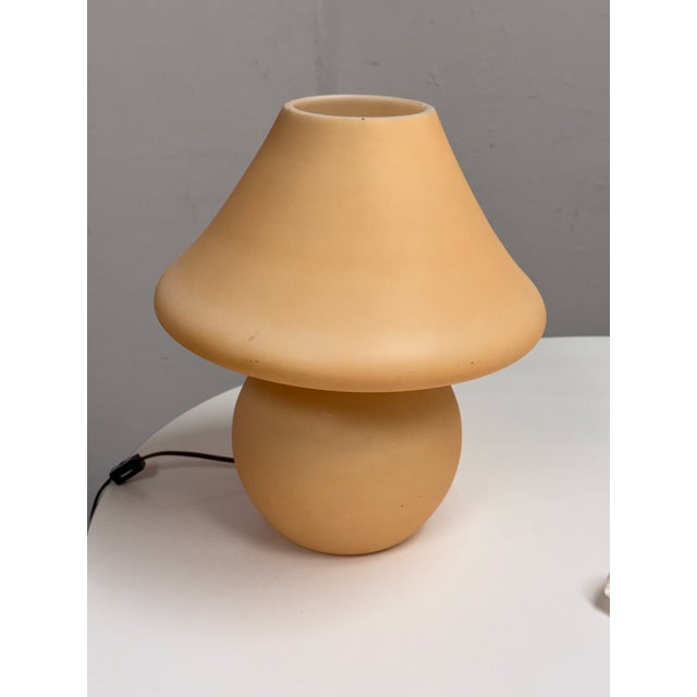Glass Mushroom Lamp, 1970's For Sale - Image 11 of 12