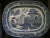 Chinoiserie Vintage Blue Willow Platter & Faux Bamboo Mahogany Base Side Table For Sale - Image 3 of 8
