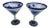 El Palomar Hand Painted Hummingbird Print Margarita Glasses - Set of 2 For Sale