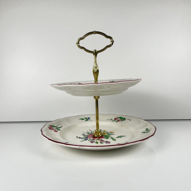Réverbère 2-Tiered Serving Tray from KG Lunéville, 1950s For Sale - Image 4 of 9