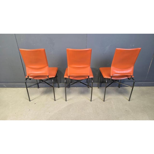 Brown Dining Chairs by Ross Littel for Matteo Grassi, 1970s, Set of 6 For Sale - Image 8 of 17