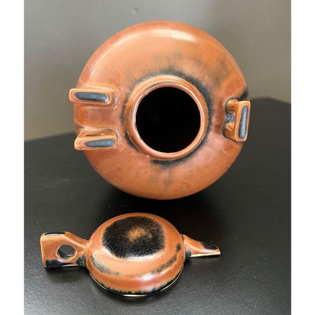 Mid-Century Hand-Crafted Pottery Jug/Urn With Lid For Sale - Image 4 of 12