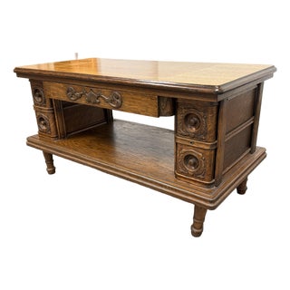 Converted Sewing Machine Coffee Table, Vintage For Sale