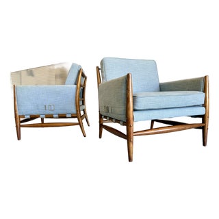 Pair of Modern Lounge Chairs by Brand Standard Furnishings For Sale