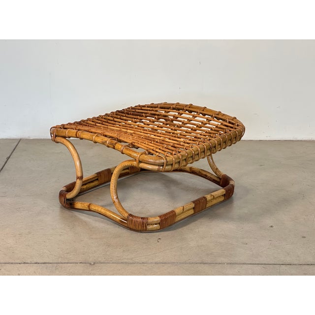 Bamboo Stool in the style of Tito Agnoli, 1970s For Sale - Image 12 of 12